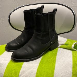 Clarks, Size 10, women's leather boots. Used but in very good condition.